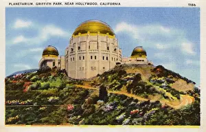 Angeles Prints: Planetarium, Griffith Park, Los Angeles, California, USA