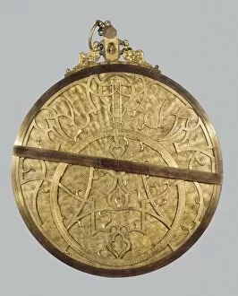 Planispheric astrolabe. 1569. Manufactured in golden