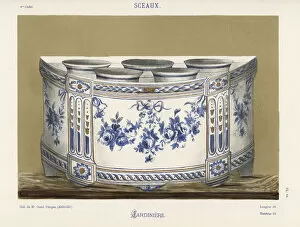 Faience Gallery: Planter or jardiniere from Sceaux, France