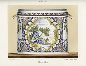 Planter from Rouen, France, with Pan and animals
