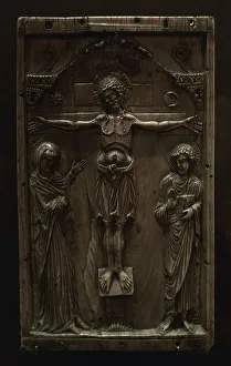Pain Prints: Plaque for a binding with the Crucifixion. Byzantium
