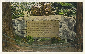 Images Dated 22nd January 2018: Plaque on bridge at Concord, Massachusetts, USA
