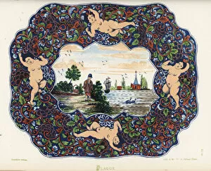 Plaque from Delft, Netherlands, 18th century