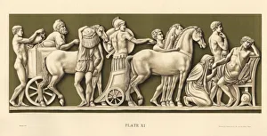 Achilles Gallery: Plaque showing King Priam of Troy begging
