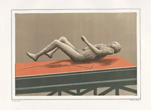 Belles Prints: Plaster cast of a mans body from the Via