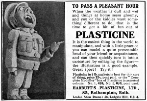 Hobbies Prints: Plasticine advertisement, WW1