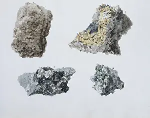 Plate 4 from Specimens of British Minerals? vol. 1 by P. Ras