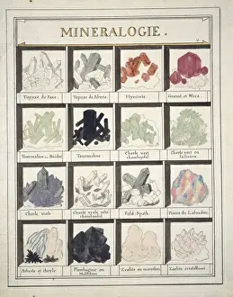 Mineralogie Prints: Plate 4a from Histoire naturelle? (1789)