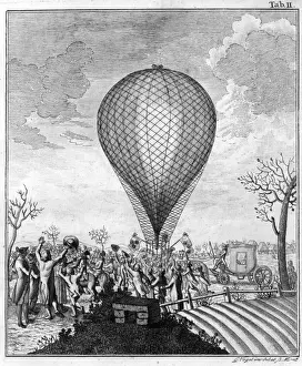 Blanchard Prints: Plate from Blanchard pamphlets 1787