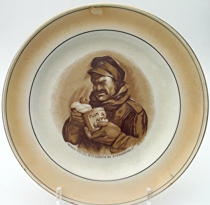Images Dated 23rd September 2010: Plate inscribed When the ell is it goin to be strawberry
