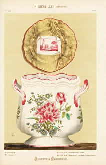 Jardiniere Gallery: Plate and jardiniere from Niderviller, France