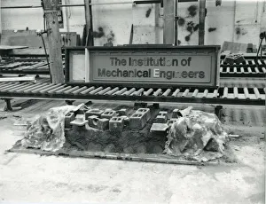Name plate for loco The Institution of Mechanical Engineers