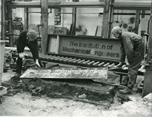 Name plate for loco The Institution of Mechanical Engineers