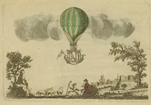Plate of Mr James Deekers ascent at Norwich