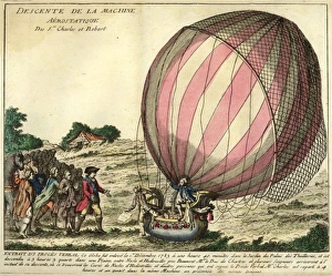 Aerostatique Gallery: Plate from Representation du Globe Aerostatique