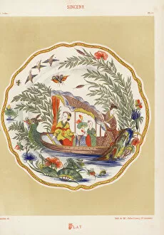 Faience Gallery: Plate from Sinceny, France