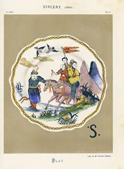 Plate from Sinceny, France