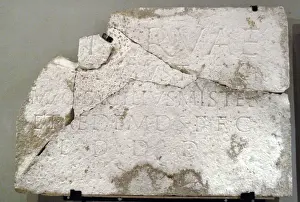 Minerva Prints: Plate of a temple dedicated to Minerva. Butrint Museum. Alba