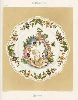 Plate from Varages, France, 18th century