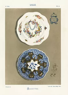 Maitre Collection: Plates from Lille, 18th century