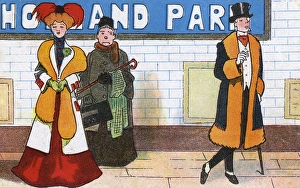 Images Dated 10th November 2016: Platform of Holland Park Underground Station