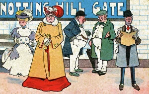 Gate Gallery: Platform of Notting Hill Gate Underground Station