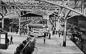 Platform scene at Marylebone Station, London