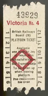Purchaser Prints: Platform Ticket
