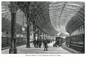Porters Prints: Platforms at York railway station, Yorkshire, England