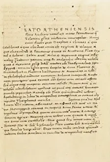 Catalunya Prints: PLATO (428-348 BC). Greek philosopher. Page of