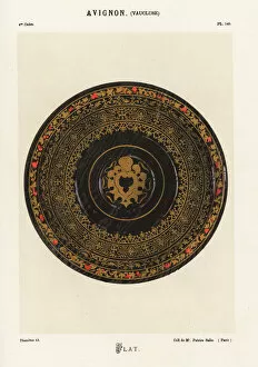 Crimson Collection: Platter from Avignon, Vaucluse, France