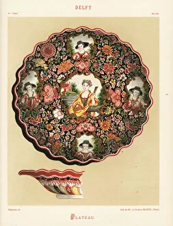 Platter from Delft, Netherlands, 18th century