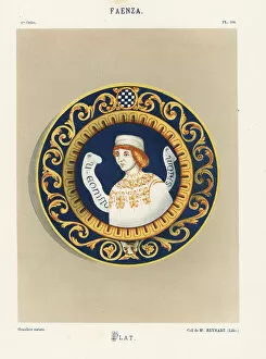 Platter from Faenza, Italy, Renaissance maiolica ware