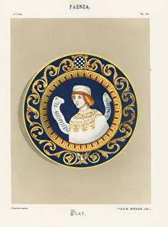 Platter Prints: Platter from Faenza, Italy, Renaissance maiolica ware