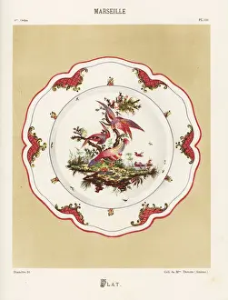 Platter from Marseille, France, 18th century