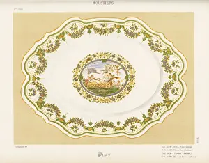 Platter from Moustiers, France, 18th century