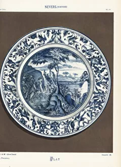 Histoire Collection: Platter from Nevers, France