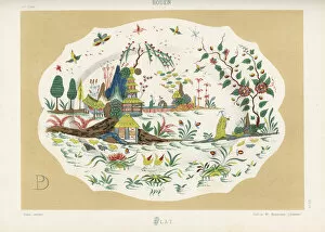 Faience Gallery: Platter from Rouen, France