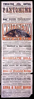 Highgate Prints: Playbill, Dick Whittington, Theatre Royal, Birmingham