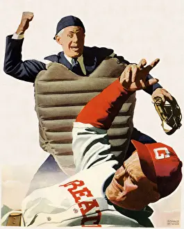 Player Out at Home Date: 1936