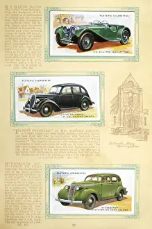 Studebaker Prints: Player Motor Cars: Jaguar, Flying Standard and Studebaker