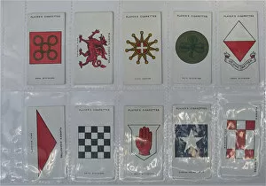 Images Dated 30th April 2012: Players Cigarette cards - Army Corps and Divisional Signs