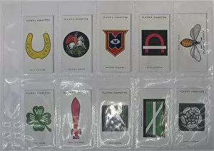 Images Dated 30th April 2012: Players Cigarette cards - Army Corps and Divisional Signs