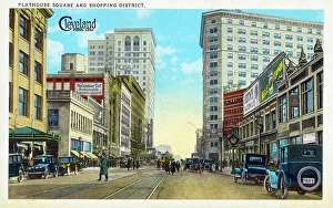 Playhouse Square and Shopping District, Cleveland, Ohio, USA