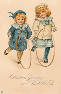 Images Dated 23rd November 2019: Playing with hoops