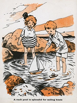Children & Toy Boat