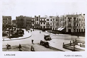 Images Dated 14th February 2018: Plaza de Espana, Larache, Morocco, North Africa
