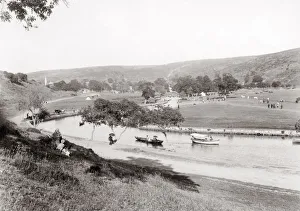 Pleasure boats on the Eaux Douces, Turkey, c. 1890