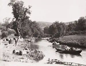 Pleasure boats on a river, Turkey