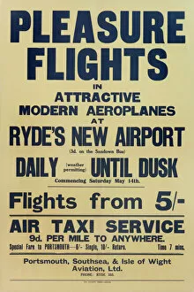 Images Dated 24th May 2012: Pleasure Flights Poster
